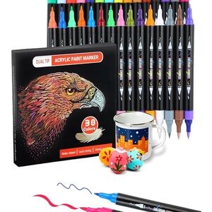 Acrylic Paint Marker Set - 30 Colors
